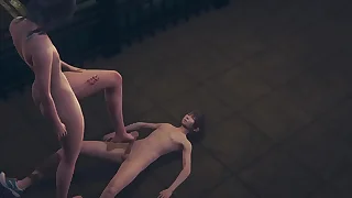 Genshin Onus Yaoi - Venti Blowjob and Footjob - Sissy crossdress Japanese Asian Manga Anime Lark Porn Gay